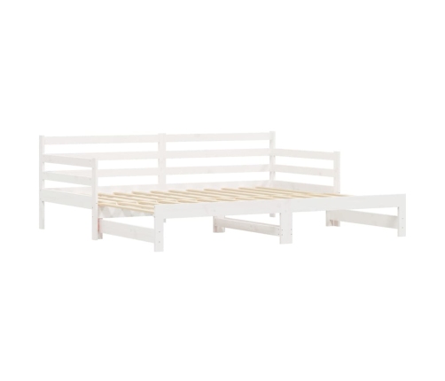 Sofá cama nido madera maciza de pino blanco 90x200 cm