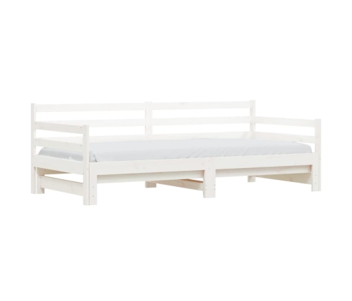 Sofá cama nido madera maciza de pino blanco 90x200 cm