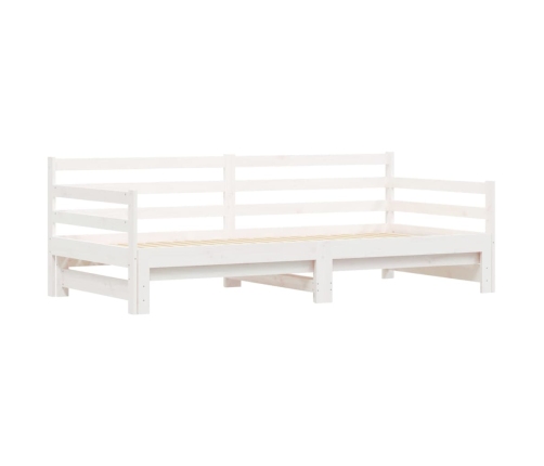 Sofá cama nido madera maciza de pino blanco 90x200 cm