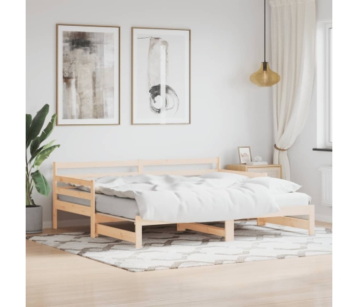 Sofá cama nido madera maciza de pino 80x200 cm