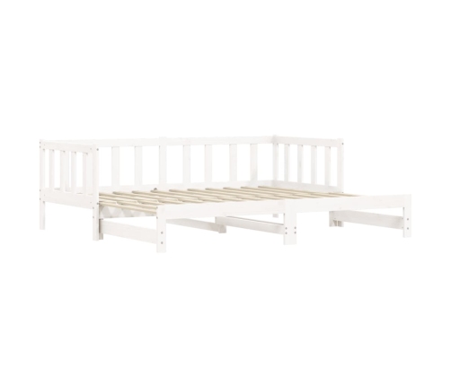 Sofá cama nido madera maciza de pino blanco 80x200 cm