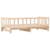 Sofá cama nido sin colchón madera maciza 90x190 cm