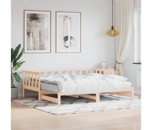 Sofá cama nido sin colchón madera maciza 90x190 cm