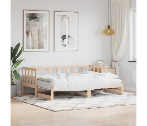 Sofá cama nido madera maciza de pino 80x200 cm