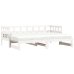 Sofá cama nido sin colchón madera maciza blanco 90x190 cm