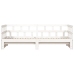 Sofá cama nido sin colchón madera maciza blanco 90x190 cm