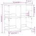 Estantería de madera de ingeniería roble Sonoma 78,5x33x82 cm