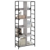 Estantería de madera de ingeniería gris Sonoma 78,5x33x188,5 cm