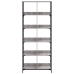 Estantería de madera de ingeniería gris Sonoma 78,5x33x188,5 cm