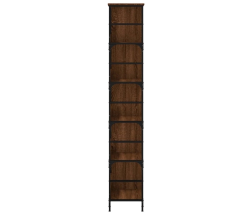 Estantería de madera ingeniería marrón roble 78,5x33x188,5 cm