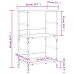 Estantería de madera de ingeniería roble Sonoma 50x33x82 cm