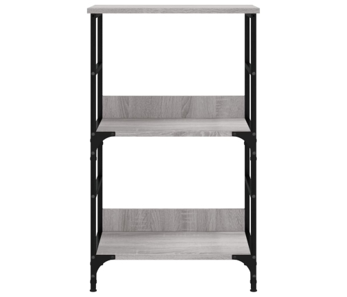 vidaXL Estantería de madera de ingeniería gris Sonoma 50x33x82 cm