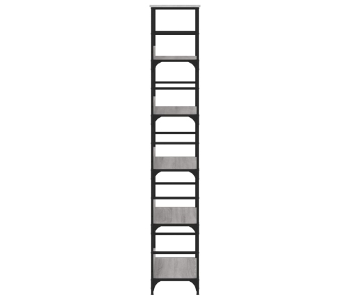 Estantería de madera de ingeniería gris Sonoma 50x33x188,5 cm