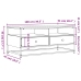 vidaXL Mesa de centro madera de ingeniería roble ahumado 100x51x45 cm