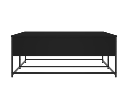 Mesa de centro madera de ingeniería negro 100x99x40 cm