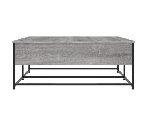 Mesa de centro madera de ingeniería gris Sonoma 100x99x40 cm