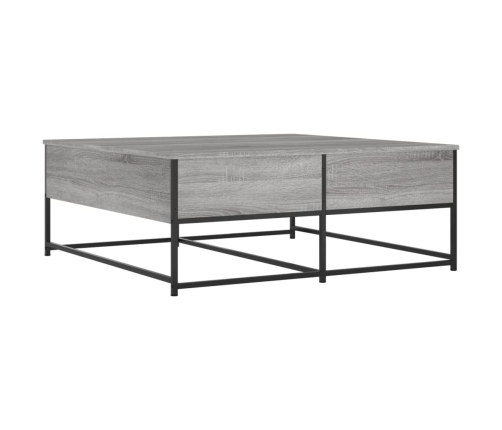 Mesa de centro madera de ingeniería gris Sonoma 100x99x40 cm