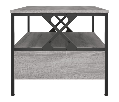 Mesa de centro madera de ingeniería gris Sonoma 100x51x45 cm