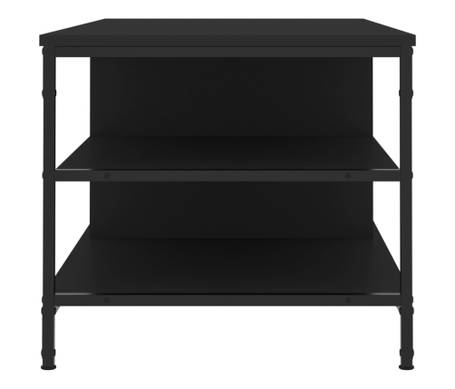 Mesa de centro madera contrachapada negro 100x50x45 cm