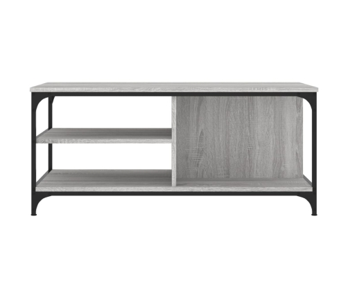 Mesa de centro madera contrachapada gris Sonoma 100x50x45 cm