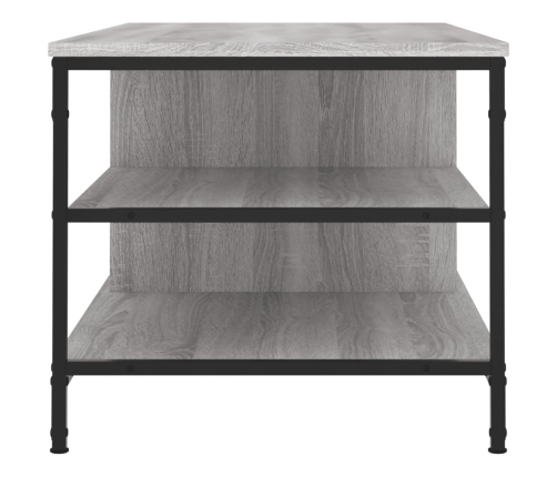 Mesa de centro madera contrachapada gris Sonoma 100x50x45 cm