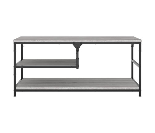 Mesa de centro madera contrachapada gris Sonoma 90x49x40 cm