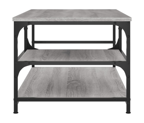 Mesa de centro madera contrachapada gris Sonoma 90x49x40 cm