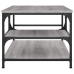 Mesa de centro madera contrachapada gris Sonoma 90x49x40 cm