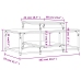 vidaXL Mesa de centro madera de ingeniería roble Sonoma 102x60x45 cm