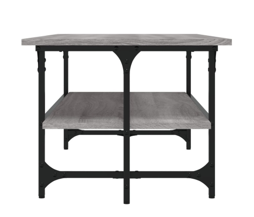 Mesa de centro madera contrachapada gris Sonoma 100x50x40 cm