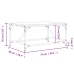 Mesa de centro madera de ingeniería roble Sonoma 75x50x35 cm