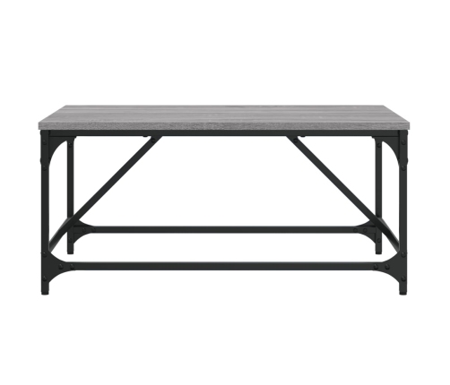 Mesa de centro madera contrachapada gris Sonoma 75x50x35 cm