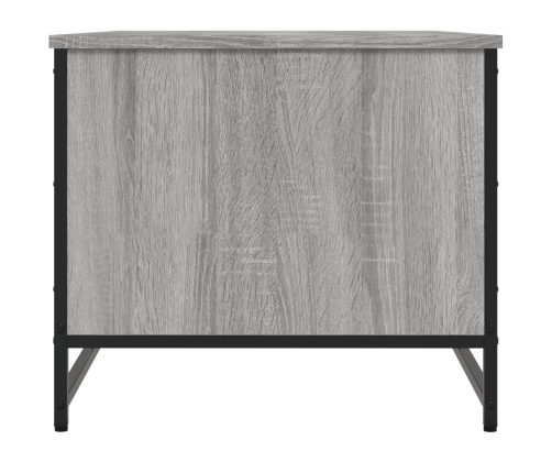 Mesa de centro madera contrachapada gris Sonoma 85,5x51x45 cm