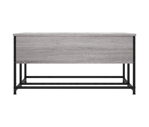 Mesa de centro madera de ingeniería gris Sonoma 80x80x40 cm