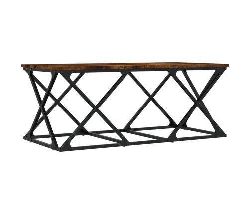 Mesa de centro madera de ingeniería roble ahumado 100x49x40 cm