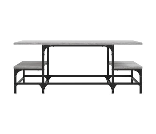 Mesa de centro madera de ingeniería gris Sonoma 100x50,5x40 cm