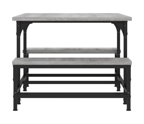 Mesa de centro madera de ingeniería gris Sonoma 100x50,5x40 cm