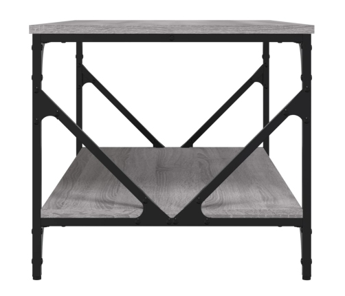 Mesa de centro madera contrachapada gris Sonoma 90x50x45 cm