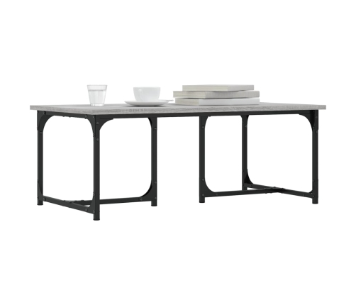 Mesa de centro madera contrachapada gris Sonoma 90x50x35 cm