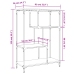 Estantería madera de ingeniería y acero negro 81x36x115 cm