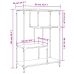 Estantería madera de ingeniería acero roble Sonoma 81x36x115 cm