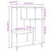 Estantería madera de ingeniería y acero Sonoma gris 81x36x115cm