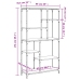 Estantería madera ingeniería acero roble Sonoma 99x35,5x176 cm