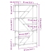 Estantería madera de ingeniería acero roble Sonoma 91x36x176 cm