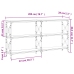 vidaXL Mesa consola madera de ingeniería roble Sonoma 200x28x80,5 cm