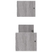 Estantes de pared con barras 2 uds gris Sonoma 60x16x14 cm