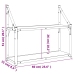 Estantería de pared madera ingeniería marrón roble 60x21x51 cm