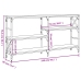 Mesa consola madera de ingeniería roble Sonoma 150x29x76,5 cm