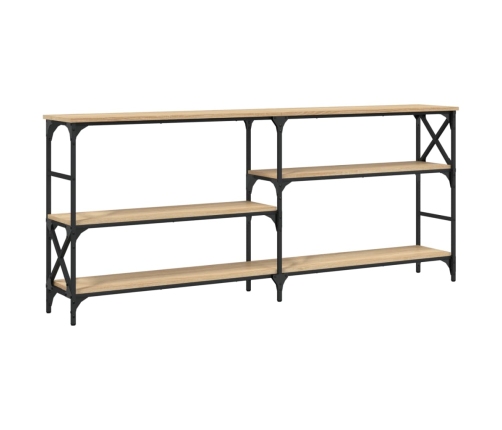 Mesa consola madera de ingeniería roble Sonoma 180x29x76,5 cm