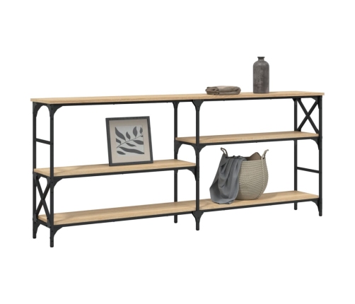 Mesa consola madera de ingeniería roble Sonoma 180x29x76,5 cm